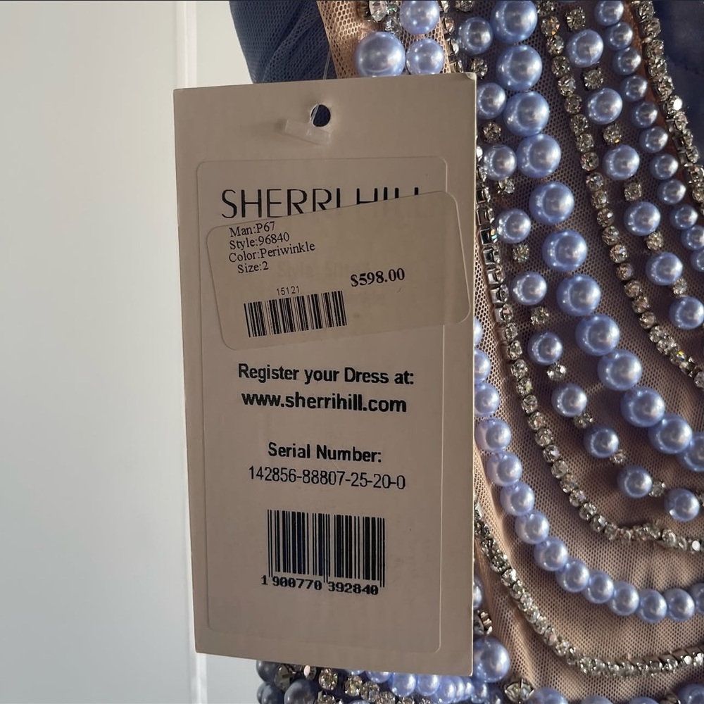 NWT Sherri Hill periwinkle gown - Picture 11 of 11